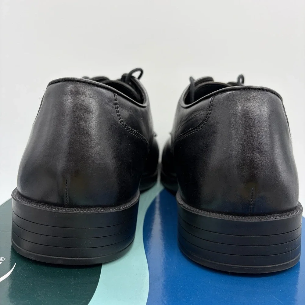 DREW Mens 13N Shoes Cambridge Orthopedic Oxford Black Leather Lace Up Comfort